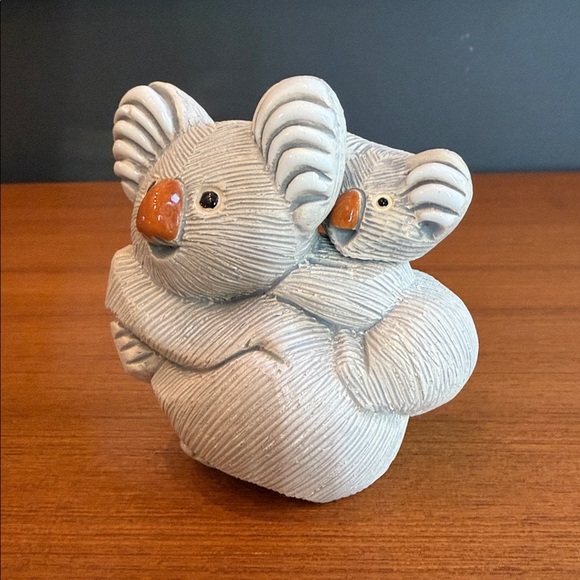 Adorable Vintage KOALA Mom And Baby Figurine Artesania Rinconada Retired Signed - Picture 2 of 4